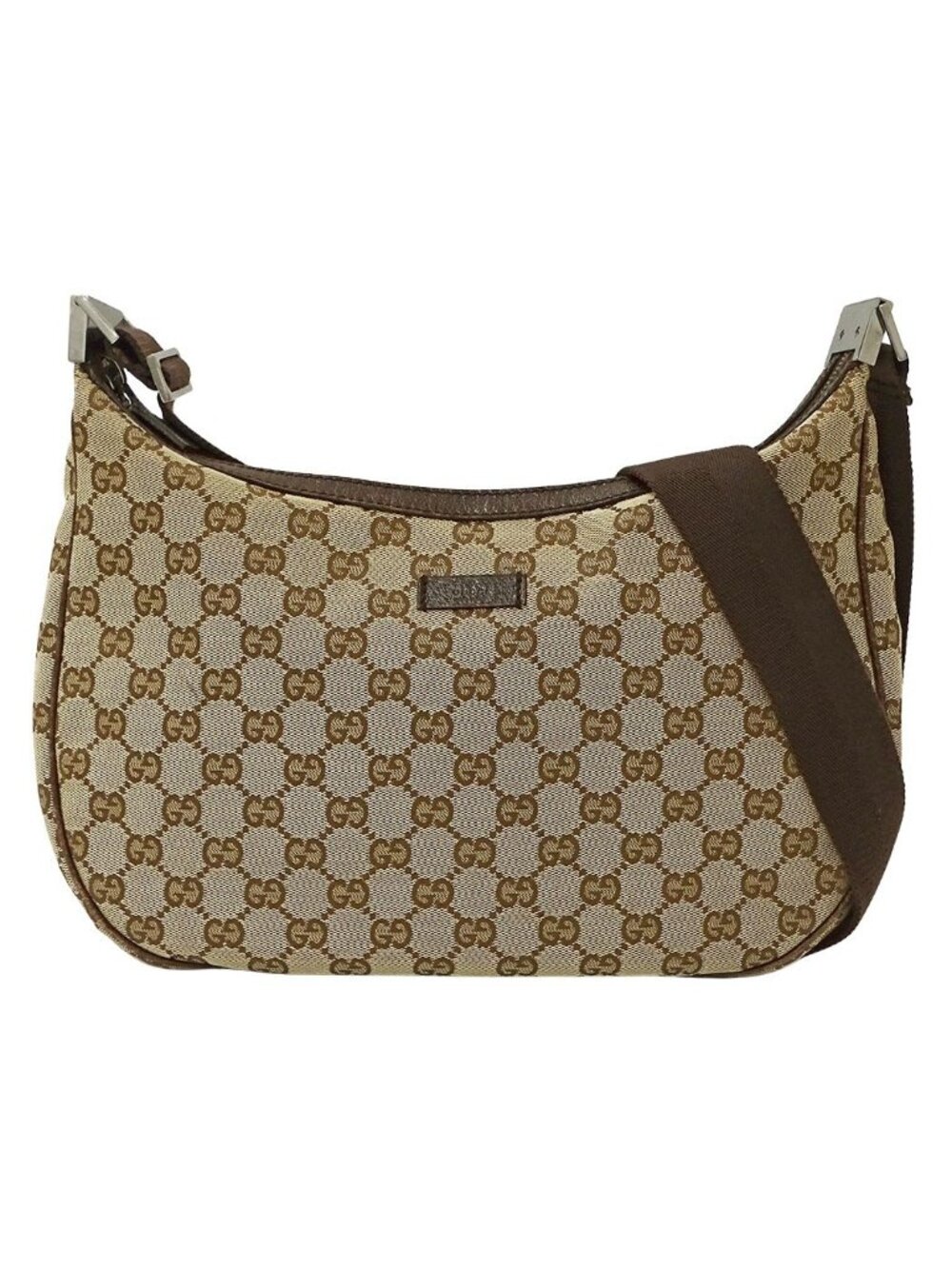Gucci Shoulder Bag GG Canvas Beige Brown